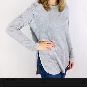 Grey light and flowy long sleeve shirt